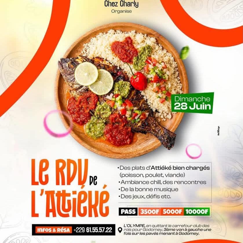 Affiche Le RDV de l'Attiéké du 28 juin